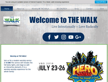 Tablet Screenshot of faithwalkumc.org